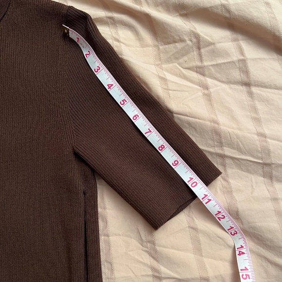 Theory Combo Brown Dress S - Picture 10 of 13